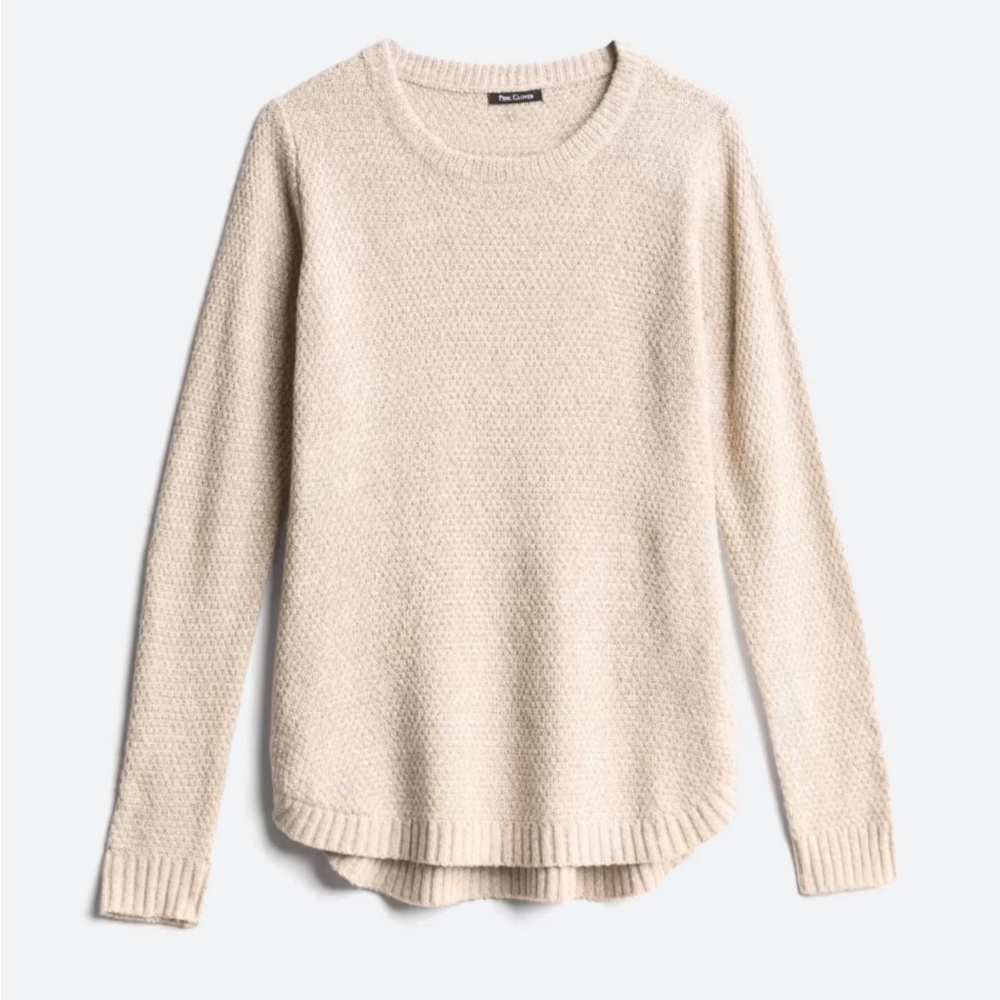 Pink clover nickole textured sweater